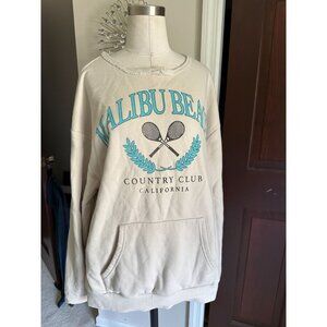 ME 87 CLOTHING CO. MALIBU BEACH COUNTRY CLUB CALIFORNIA Sweatshirt Large